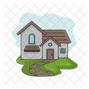 Modern House Home Building Icon