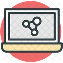 Molecule Laptop Screen Icon