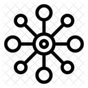 Chemical Formula Molecules Molecular Network Icon