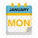 Monday Time And Date Calendar Date Icon