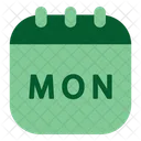 Monday Calendar Date Icon