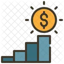 Money Steps Target Icon