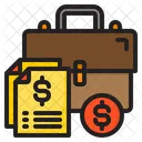 Money Bag Document Finance Icon