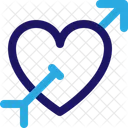 Heart Arrow Love Cupid Icon