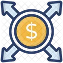 Money Flow Cash Flow Capital Icon