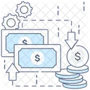 Money Flow Cash Flow Capital Icon