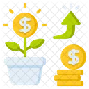 Money Growth  Icon