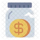 Money jar  Icono