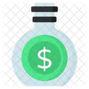 Money Jar Money Bottle Coin Bottle Icône