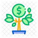 Money Tree Pot Icon