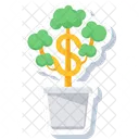 Money Plant Business Growth Icon