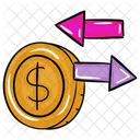 Money Transfer Money Flow Cash Flow Icon