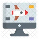 Rocket Design Spacecraft Icon