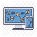 Monitor Smartphone Diagram Icon