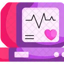 Monitor De Ecg Electrocardiograma Electrocardiograma Icono