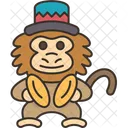 Monkey Circus Animals Icon