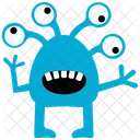 Eyed Alien Halloween Monster Zombie Monster Icon