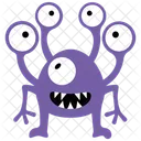 Eyed Alien Halloween Monster Zombie Monster Icon