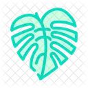 Monstera Tree Leaf Tropical Tree Palm Icon