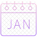 Month January Calendar Icon