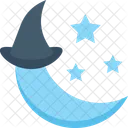 Moon Stars Hat Icon