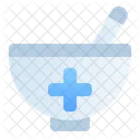 Medical Healthy Mortar Icon