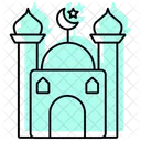 Mosque Color Shadow Thinline Icon 아이콘