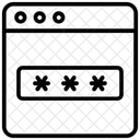 Acces Par Mot De Passe Verrouillage Par Mot De Passe Mot De Passe De Connexion Icône