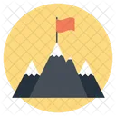 Mountain Climbing Hiking Icon