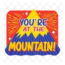 Mountain Height Accomplishment Icon