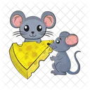 Mouse Little Cheese Icon