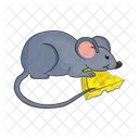 Mouse Little Cheese Icon