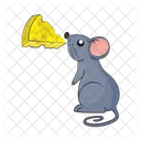 Mouse Little Cheese Icon