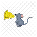 Mouse Little Cheese Icon