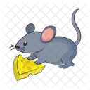 Mouse Little Cheese Icon