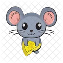 Mouse Little Cheese Icon