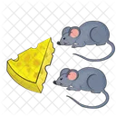 Mouse Little Cheese Icon