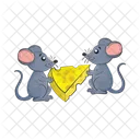 Mouse Little Cheese Icon