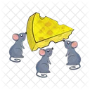 Mouse Little Cheese Icon