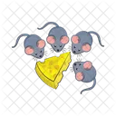 Mouse Little Cheese Icon