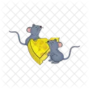 Mouse Little Cheese Icon