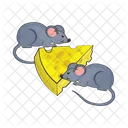 Mouse Little Cheese Icon