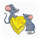 Mouse Little Cheese Icon