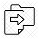 Move Document Move File Document Icon