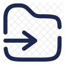 Move To Folder Transfer Folder Back To Folder Icon