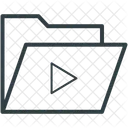 Movie Folder Clips Icon