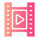 Movie Cinema Strip Video Player Icon