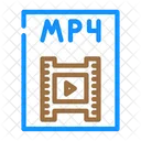 Mp 4 Archivo Formato Icono