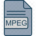 Mpeg Archivo Formato Icono