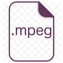 MPEG Musica Archivo Icono